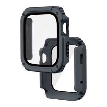 Kompletne zabezpieczenie ekranu ze szkła hartowanego Apple Watch 3 / 2 / 1, 38 mm, szare - Avizar
