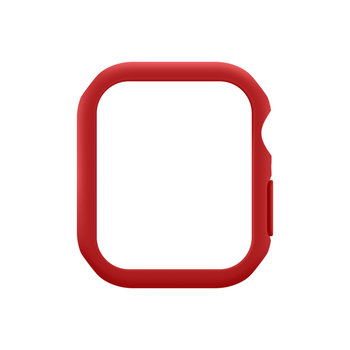 Kompletne zabezpieczenie ekranu ze szkła hartowanego Apple Watch Series 8/7, 45 mm, czerwone - Avizar