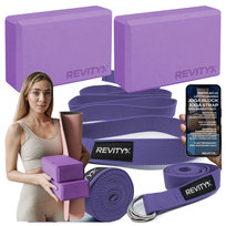 Kompletny zestaw do jogi 2x kostka 23 x 15 x 7,5 CM 1x pasek Revity