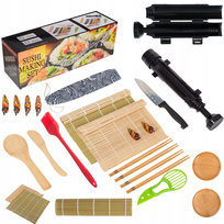 Kompletny Zestaw do robienia SUSHI Mata Bazooka Rolka Nóż Akcesoria|prezent