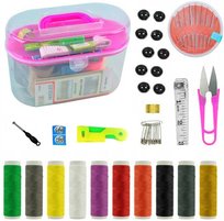 Kompletny Zestaw KRAWIECKI 50 elementów do Szycia w Pudełku DA73A