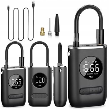 Kompresor Pompka Sprężarka DO Auta Roweru Latarka 10.3Bar LCD Akumulator - Gotel