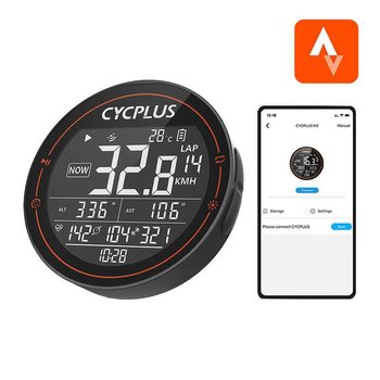 Komputer rowerowy Cycplus M2 - kompatybilne z: Strava, Trainingpeaks itp. - CYCPLUS