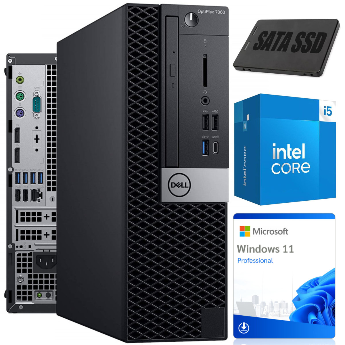 Komputer Stacjonarny Dell OptiPlex 7060 SFF i5-8500 8GB SSD 256GB W11P ...