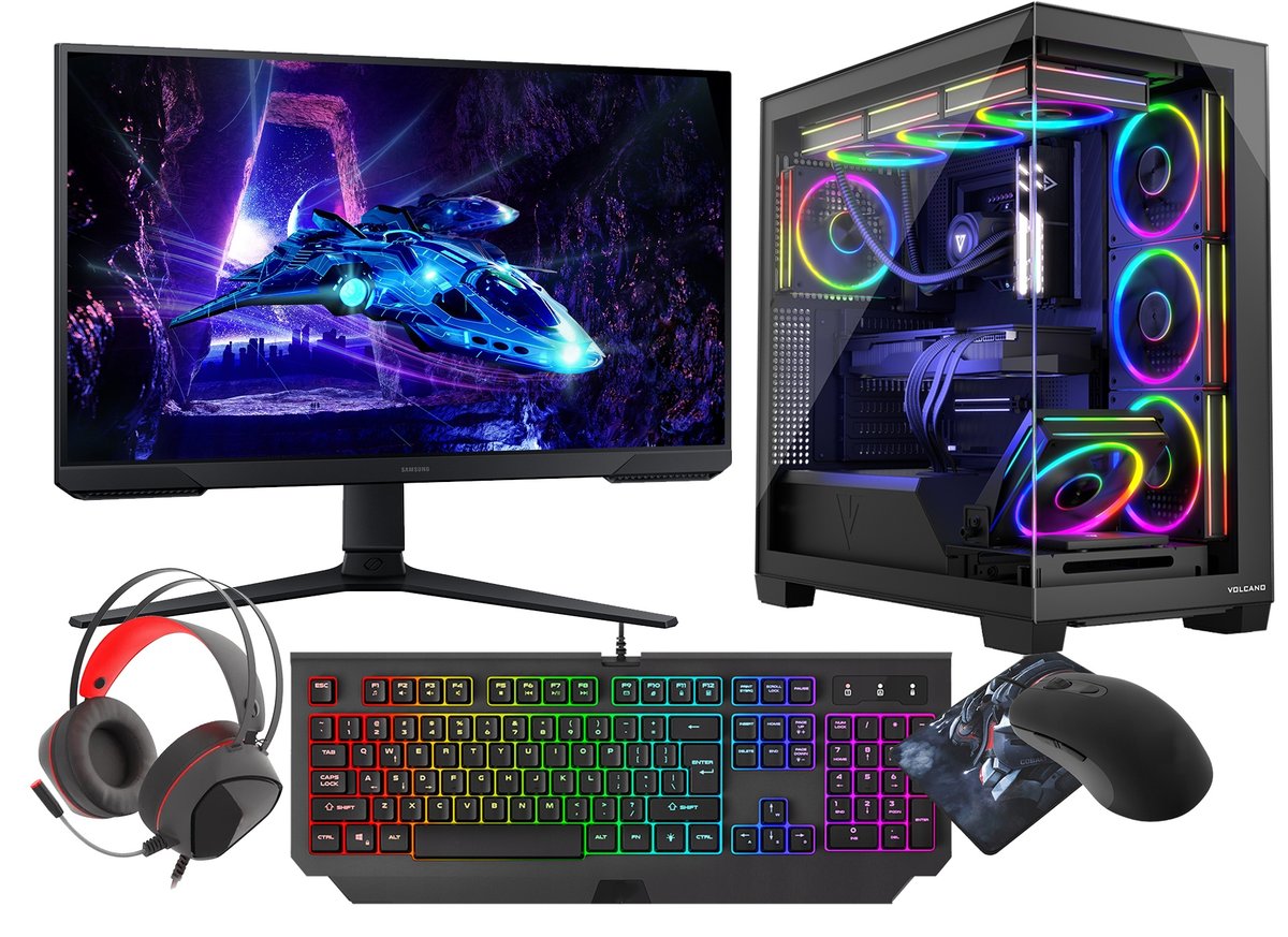 Computer Od Komputer VIST Gaming PC Ryzen 7 8700F AIO RTX 5060 32GB SSD 1TB W11 ...