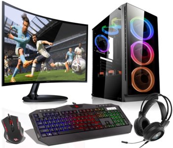 Komputer ZESTAW GAMINGOWY G3 RGB Ryzen 5 3600 RX 6600 64GB SSD 1TB W11 LCD 24'' - Vist