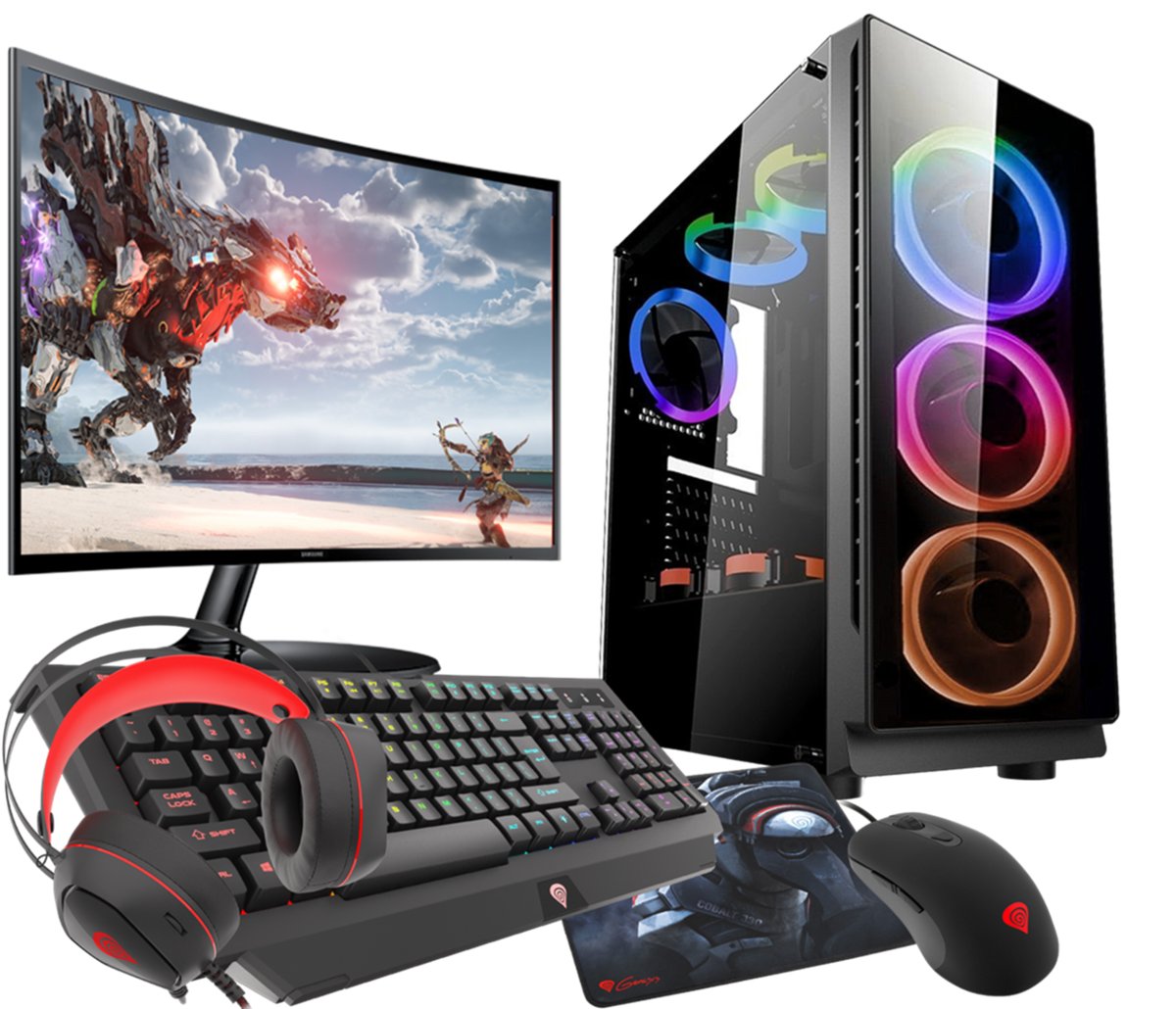 Komputer Zestaw Ryzen 5 RTX 3060 16GB SSD 1TB W11 24