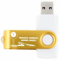 KOMUNIA ŚWIĘTA Pendrive twister 32 GB USB 3.0  + grawer z okazji komunii MemoRabbit