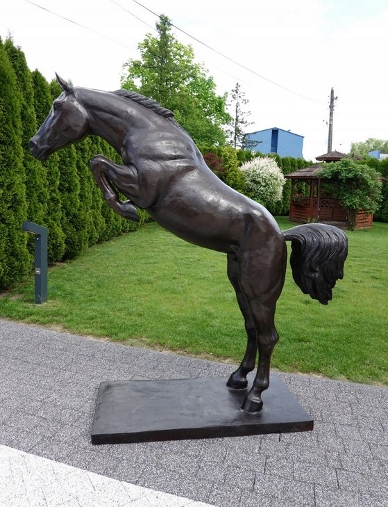 KOŃ Z BRĄZU - champion duży 200 cm