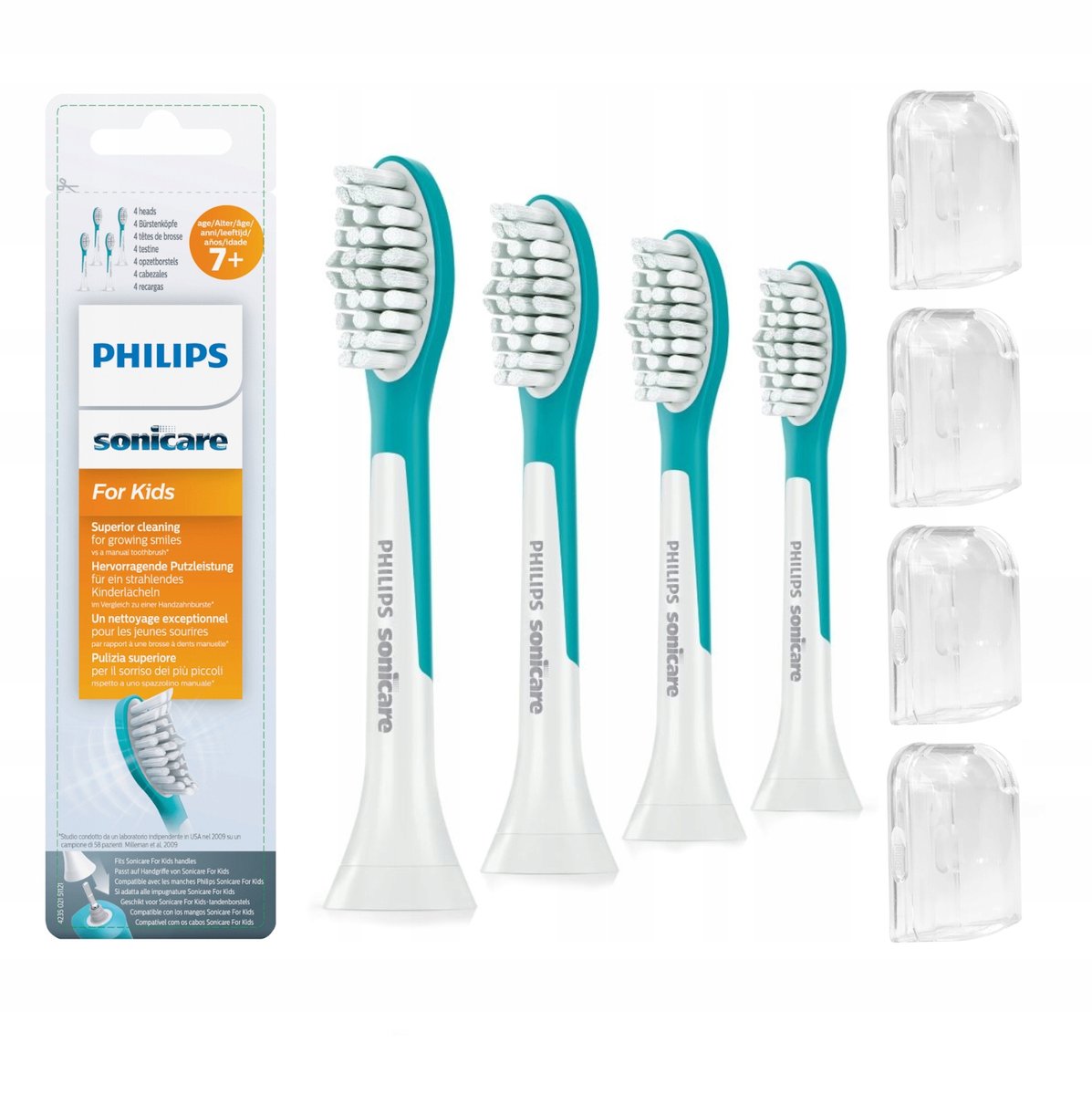 Końcówka Do Szczoteczek PHILIPS Sonicare HX6044 For Kids 7+, 4 Szt ...