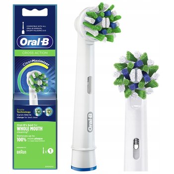 Końcówka do szczoteczki ORAL-B CrossAction - do szczoteczek elektrycznych, usuwanie płytki, włókna pod kątem, blister, precyzyjne czyszczenie - Oral-B