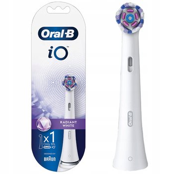 Końcówka iO ORAL-B Radiant White - Biała do szczoteczki elektrycznej polerująca mikrowibracje wybielająca zęby kompatybilna z Oral-B iO - Oral-B