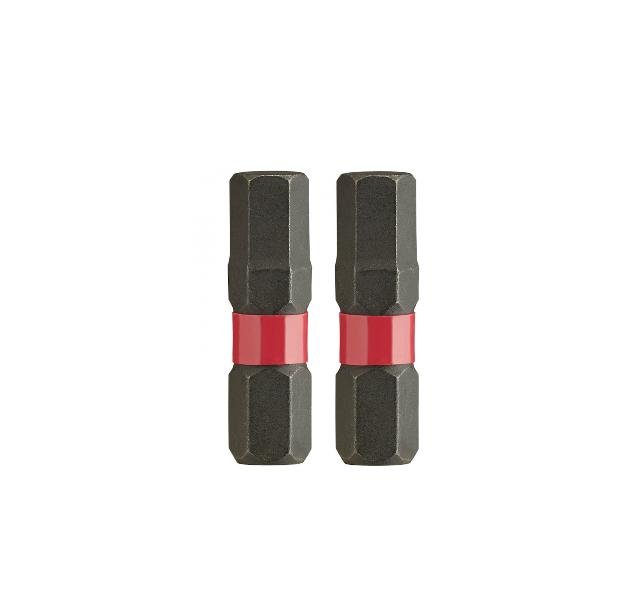 Końcówka MILWAUKEE, hex, 6x25 mm, 2 szt