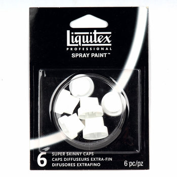 Końcówki do farb w spray'u, białe, 6 sztuk, Liquitex - LIQUITEX