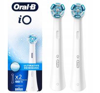 Końcówki do szczoteczki ORAL-B iO Ultimate Clean, 2 szt - white wymienne główki do szczoteczki elektrycznej iO czyszczenie zębów Oral-B