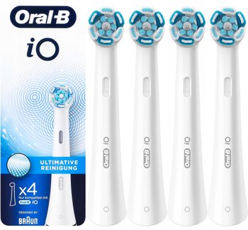 Końcówki do szczoteczki ORAL-B iO Ultimate Clean, 4 szt. - white wymienne główki iO kompatybilne oryginalne końcówki czyszczące - Oral-B