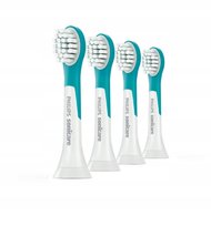 Końcówki do szczoteczki PHILIPS SONICARE HX6034/33, 4 szt. - dzieci 3+ wymienne główki soniczne miękkie włókna Kids