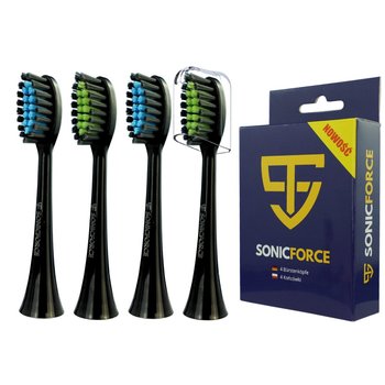 Końcówki do szczoteczki Smilesonic GO UP EX Czarne - inna (Inny)