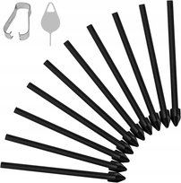 KOŃCÓWKI S PEN SAMSUNG 10SZT WYMENNE GROTY TAB S6 S7 S8 S9 CZARNE Samsung