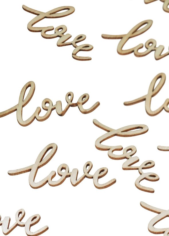 Konfetti Schriftzug 'Love' In Rot – 0,5 Unzen Retail Pack | Für Tischdeko & Einladungen