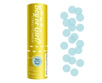 Konfetti pneumatyczne, Płeć dziecka, kółeczka papierowe, niebieskie