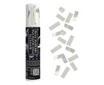 Konfetti pneumatyczne, srebrne paski - GoDan