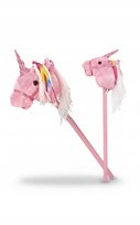 KONIK HOBBY HORSE RÓŻOWY JEDNOROŻEC DLA DZIECI DŹWIĘK KOPYT I RŻENIA 10M+