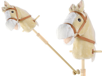 KONIK Na Patyku GŁOWA Na Kiju KOŃ Do Galopowania HOBBY HORSE z kółkami - Madej