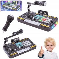 Konsola DJ Dla Dzieci Mikser Muzyczny Mikrofon LED Nagrywanie Inna marka