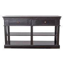 Konsola Josephine 140x38x80cm black, 140 x 38 x 80 cm