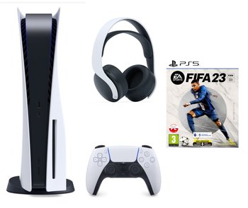 Konsola Playstation 5 Standard B + Gra PS5 FIFA 23 + PS5 Pulse 3D Wireless Headset - Sony Interactive Entertainment