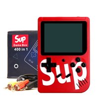 KONSOLA PRZENOŚNA Game Box czerwona | 400 gier | USB | AV