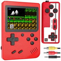 KONSOLA RETRO 400 GIER + KONTROLER PAD MINI PRZENOŚNA GRA DO TV DLA DZIECKA