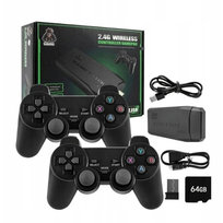Konsola retro HDMI 22073 gry 2 bezprzewodowe pady 4K karta 64GB Plug Play GameStick Lite