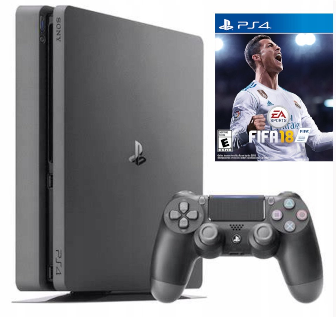 Ps4 R Konsola Sony PlayStation 4 PS4 Slim 500gb czarny Pad Gra Komplet - Sony ...