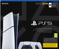 Konsola SONY PlayStation 5 Digital Slim Chassis E 825 GB z dwoma kontrolerami bezprzewodowymi DualSense PLAION