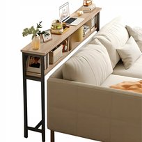 KONSOLA STOLIK LOFT ZA KANAPĘ REGAŁ PÓŁKA DO SALONU DĄB SONOMA 80x20x102 [KONSOLA3]