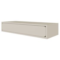 Konsola wisząca Wuwu z jedną szufladą 90 cm szarobeżowa