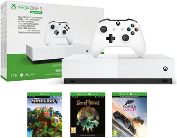 Konsola Xbox One S All Digital, 1 TB + Minecraft + Sea of Thieves + Forza Horizon 3 - Microsoft