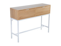 Konsola z ryflowanymi frontami dąb 100 cm