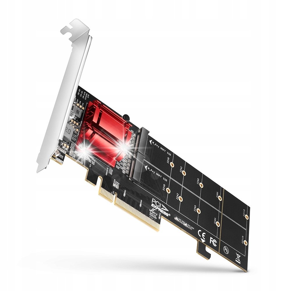 Inny producent KONTROLER Axagon ADAPTER PCI-Express PCEM2-ND PCIe 2x NVME M.2