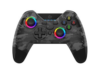Kontroler bezprzewodowy GIOTECK WX4+ Wireless RGB Controller Czarny Camo do Nintendo Switch - Gioteck