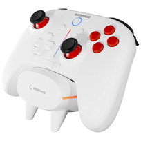Kontroler gamingowy bezprzewodowy pad Rampage Hydra Pro RGB ze stacją ładującą biały Rampage
