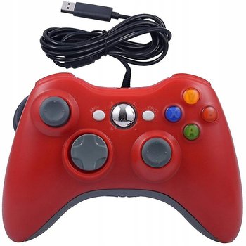Kontroler Pad Przewodowy Do Xbox 360 Pc Czerwony - Inny producent