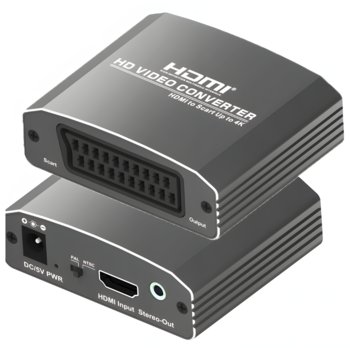 Konwerter Adapter HDMI 1080P 50Hz/60Hz na SCART - Novaza Tech