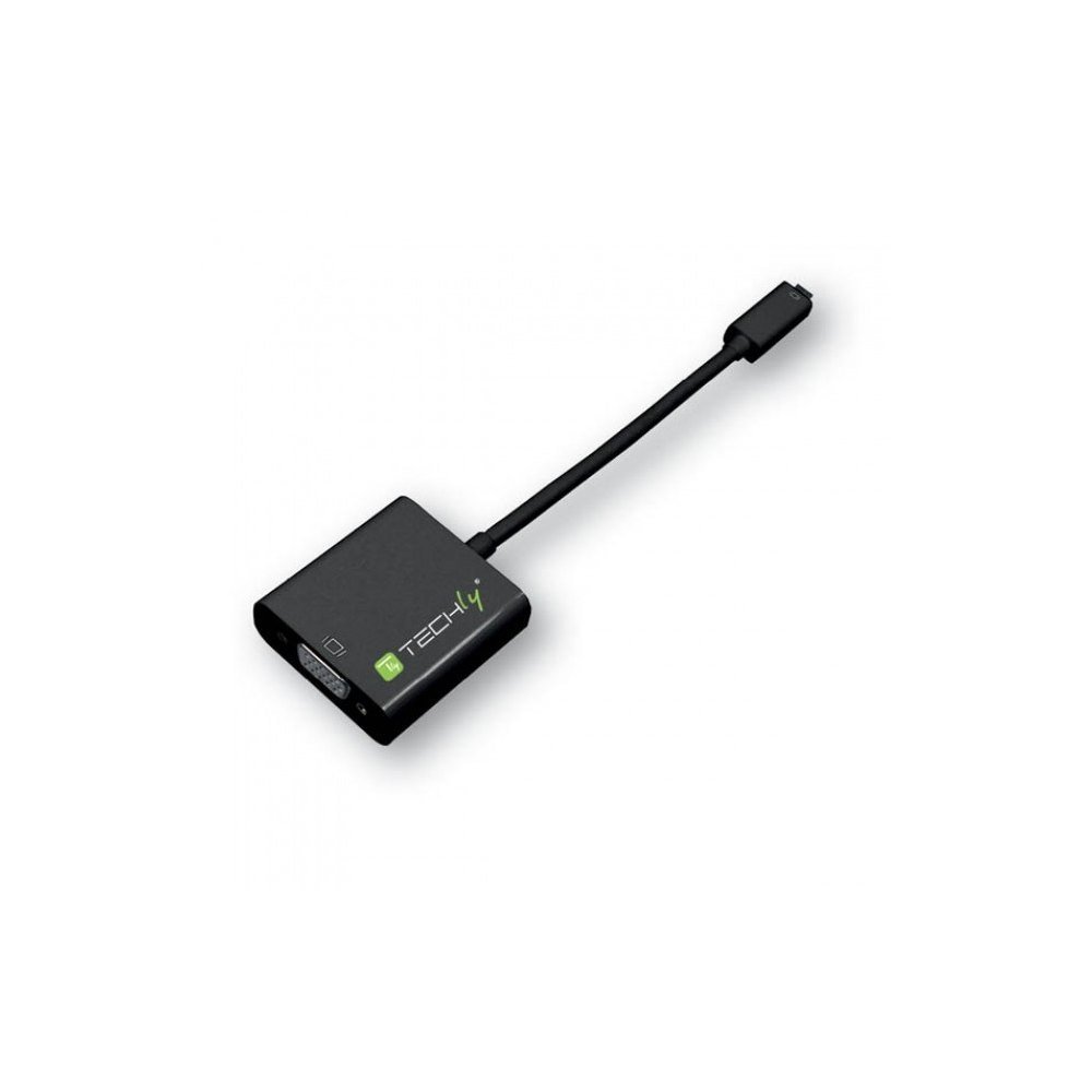Konwerter / Adapter Techly Micro HDMI Typ D na VGA Audio