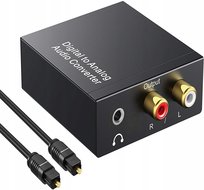 KONWERTER OPTYCZNY TOSLINK COAXIAL 2x CINCH RCA 66 Inna marka