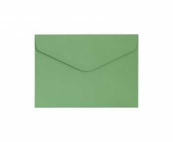 Koperta C6 Gładki zielony satynowany K, 130g/m2, op/10szt. - Galeria Papieru