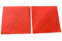 Koperta Czerwona na Zaproszenia 14x14 cm 10 sztuk