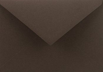 Koperta ozdobna, C6 NK, Cacao brązowa, 10 sztuk - Sirio Color